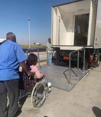 Wheelchair assistance at Aswan airport