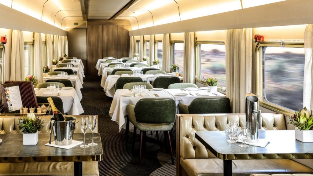The Ghan Platinum Service Dining